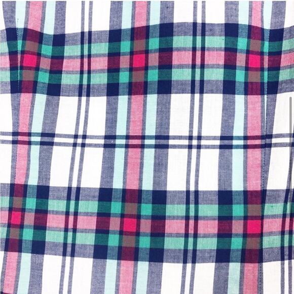NWOT vineyard vines Plaid Button Down- Green, Blue, White, and Pink/Redish - Picture 5 of 6